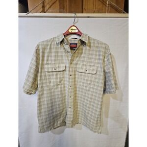 Pendleton Men's Short Sleeve Button-Up %100 Cotton Size XL
